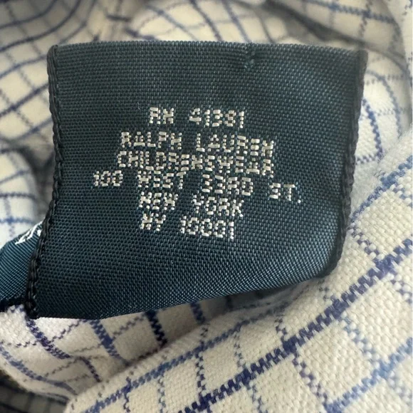 Ralph Lauren Tattersall Cotton Poplin Shirt-2T - Picture 7 of 9